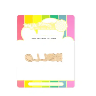WAFFLE FLOWER - Beach Days Hello Foil Plate