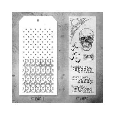 Tim Holtz Mixed-Media Stamps & Stencil - Set #28