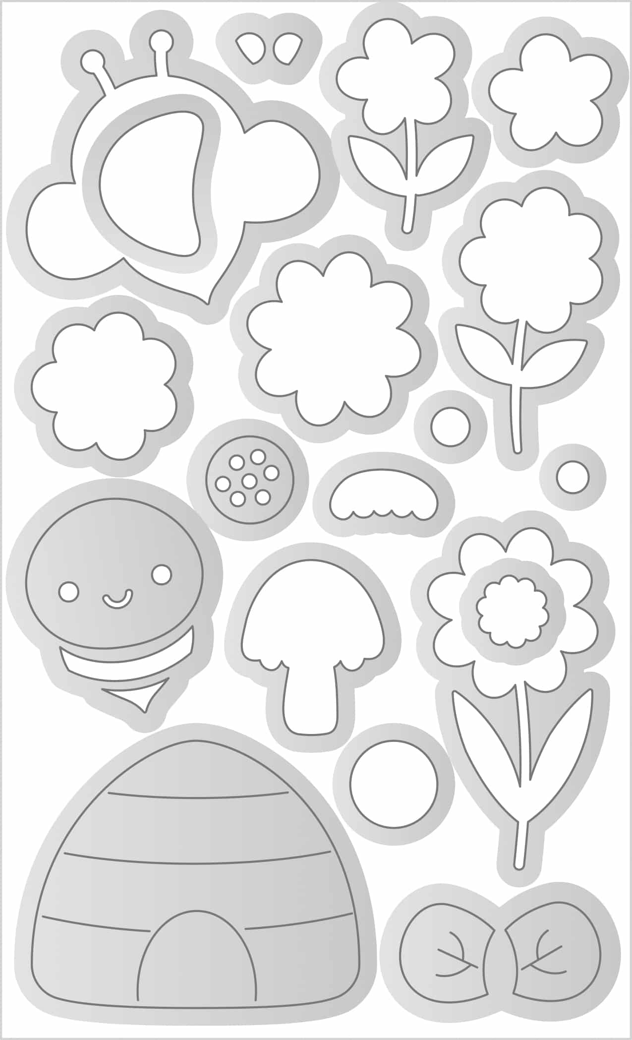 DOODLEBUG DESIGN-collezione bee happy -busy bee doodle cuts - immagine 2