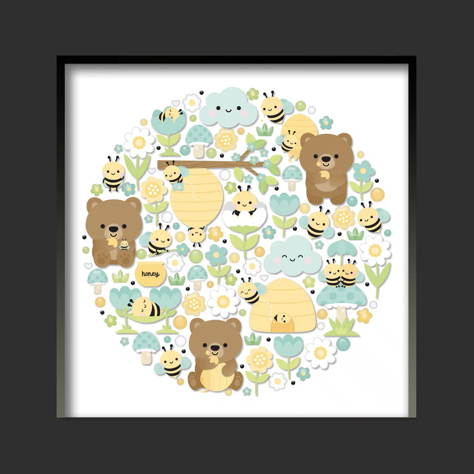 DOODLEBUG DESIGN-collezione bee happy -shadow box kit - immagine 2
